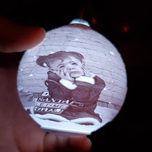 Load image into Gallery viewer, Custom 3D Printed Photo LED Ornament
