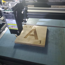 Load image into Gallery viewer, Custom Engraved &#39;SCRABBLE&#39; Blocks (140mm)
