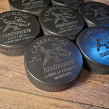 Load image into Gallery viewer, Laser Engraved Hockey Puck
