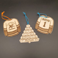 Load image into Gallery viewer, Laser Etched Sports Jersey Christmas Ornament - Team
