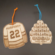 Load image into Gallery viewer, Laser Etched Sports Jersey Christmas Ornament - Team
