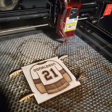 Load image into Gallery viewer, Laser Etched Sports Jersey Christmas Ornament - Individual
