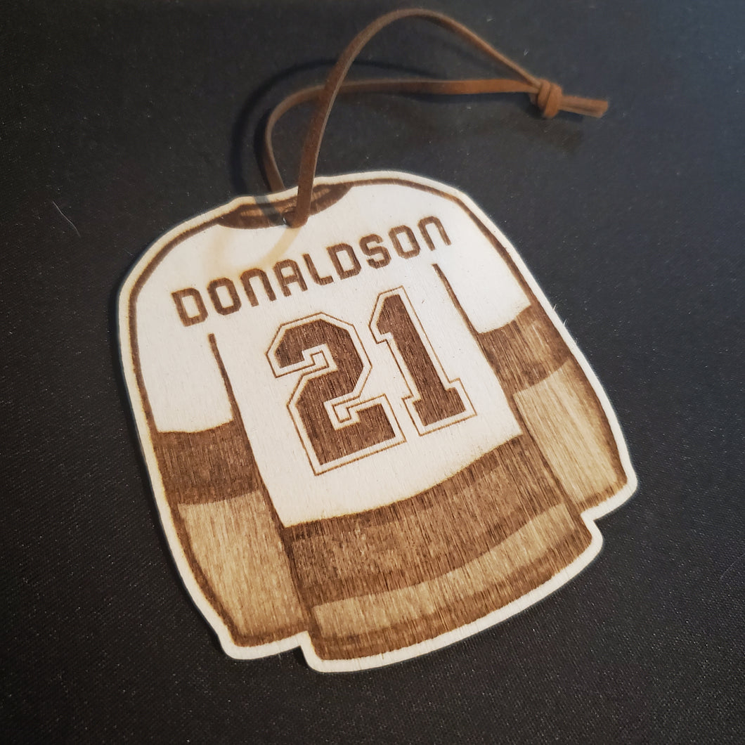 Laser Etched Sports Jersey Christmas Ornament - Individual